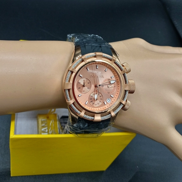 FIRM PRICE-INVICTA BOLT Chronograph Rose watch main image 4